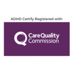 CQC logo, adhd certify registered with - autism detect regulated by car quality commission - autismdetect.co.uk