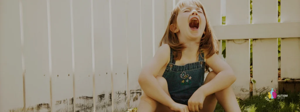 hidden stims in autism - autismdetect.co.uk - young child crying - having tantrum